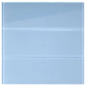 Sky Glass 4" x 12" Subway Tile- Pebble Tile Shop